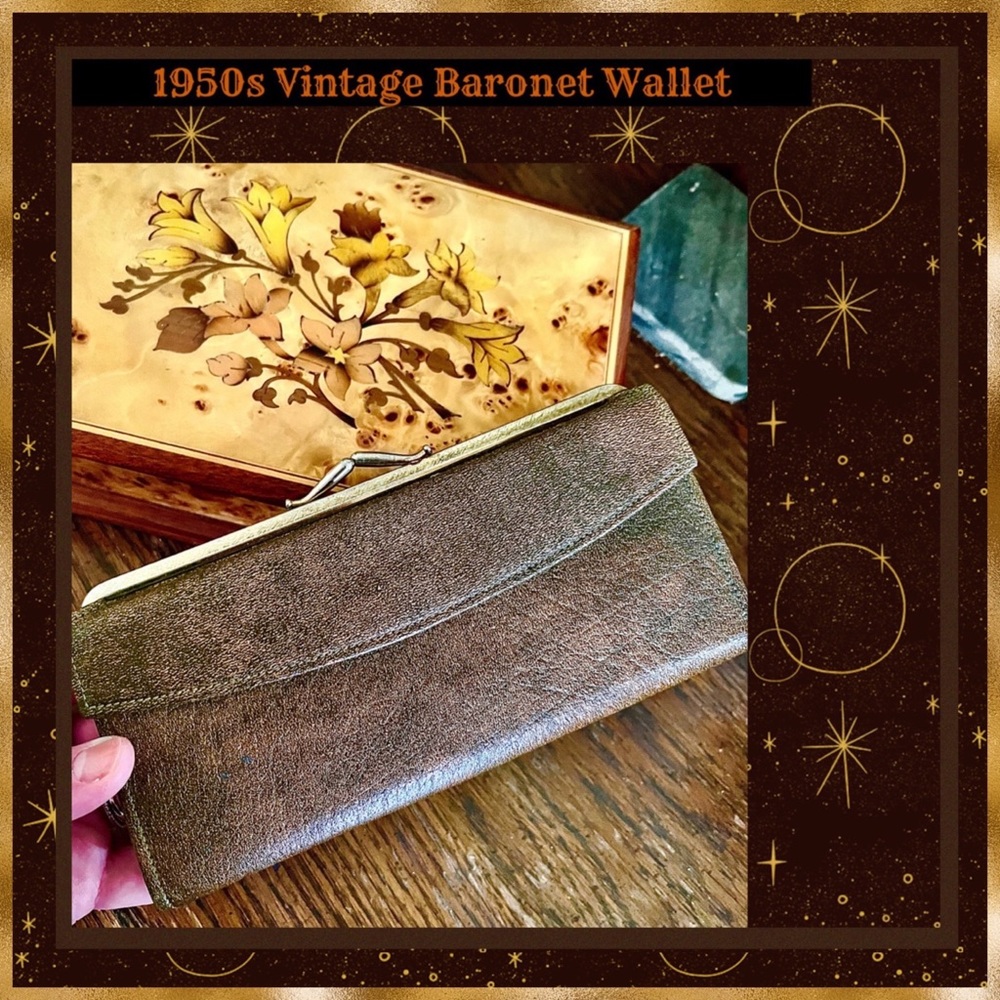 1950s Vintage Baronet Wallet 9*4